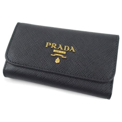 leather key holders prada|prada key holder wallet.